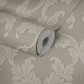 Made Germany-Sale Wallpaper Rolls Damask Modern Beige Cream Non Woven Wash-Resistant Wallpaper for Living Room Kitchen 1005 X