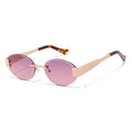 GLT9288 Custom Rimless Eyewear Nylon Lens UV400 Vintage Oval Metal Frame Sunglasses