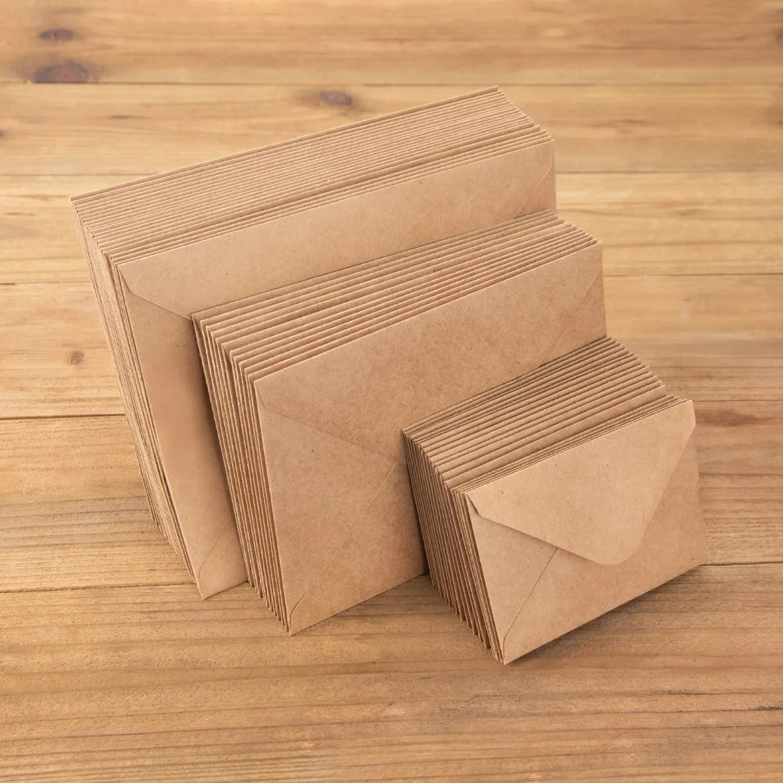Wholesale Vintage Western Style Brown Kraft Paper Wallet Envelopes Self-Adhesive Blank Gift Wrap Stock Available