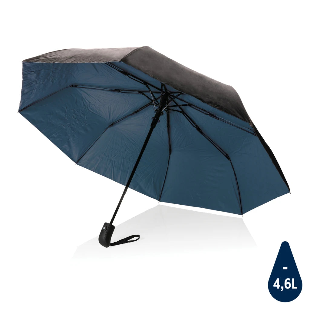 190T RPET Bi-Color Impact AWARE Mini Umbrella 21'' Lightweight Bi-Color Design