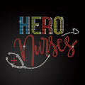 Hot Sales Nurse Rhinestones Transfers Custom Bling Rhinestone