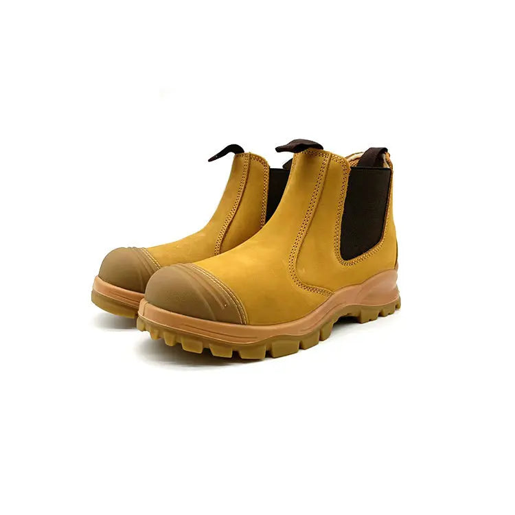 Wejump Nubuck Genuine Leather Safety Boots Steel Toe Construction Work Boots Industrial Safety Shoes