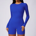 New Summer Women's Square Collar Short Sleeve Tight Jumpsuit Fashion Square Collar Sweat Resistant Breathable Jumpsuit