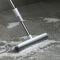 2-in-1 Household Steel Stainless Floor Cleaning Brush Handle Kitchen Bathroom Cleaning Brush