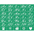 Letters Template and Numbers Reusable Silk Screen Stencils Alphabet Mesh Stencil for Painting on Wood/Wall