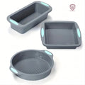 3-piece Silicone Square Baking Dish Set Two-tone Baking Set Toast Bread Cake Embryo Mold for Baking