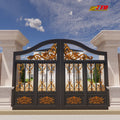 Premium Boundary Wall Iron Gate Traditional Iron Craftsmanship Contemporary Aesthetic Design Eco-Friendly Powder Coated 3 Feet