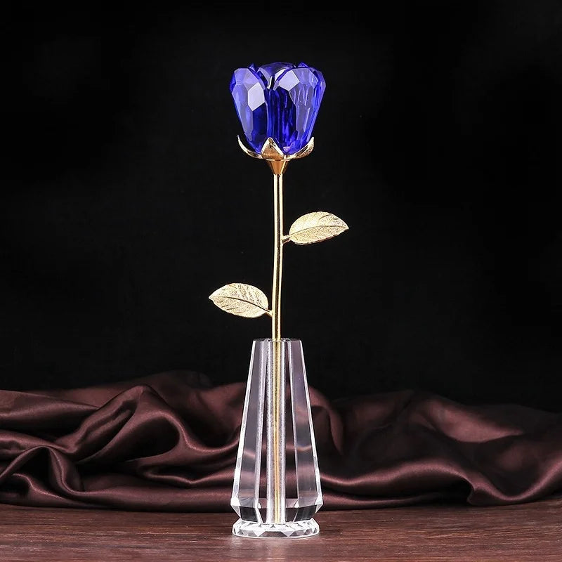Healing Amethyst Crystal Rose for Her - Unique Anniversary Gift with Spiritual Chakra Energy