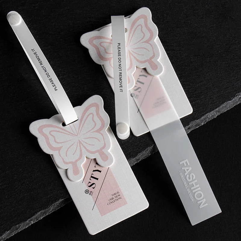 Luxury Fashion Custom Logo Clothing Hang Tag Special Wholesale Paper Pressure Printing Swinging Tag Card for Garment Labels