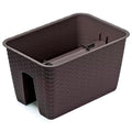 Square Ratolla 13L planter dimensions (mm) 396x272x225 dark ochre color
