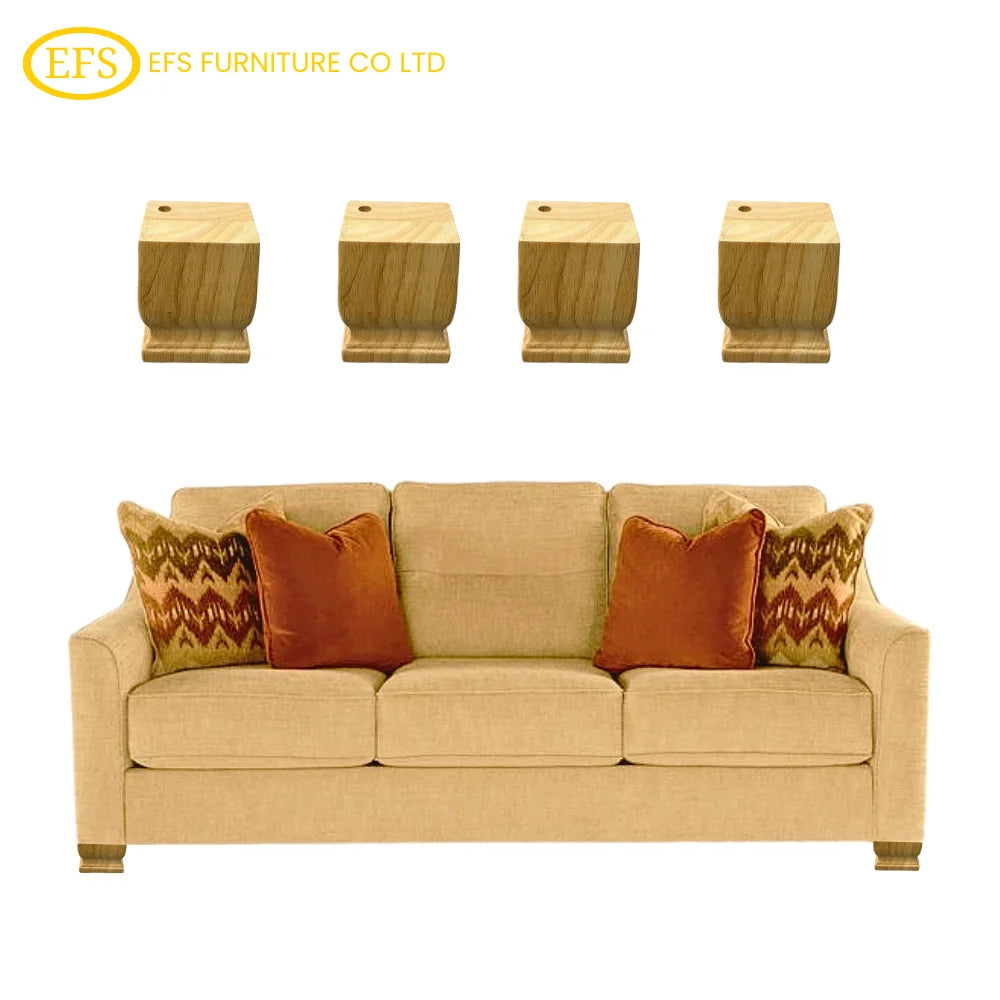Modern Customizable Color Solid Wood Chair Legs Strong Support Dining/Kitchen/Bedroom Sofa/Table Cabinet Easy Assembly Outdoor