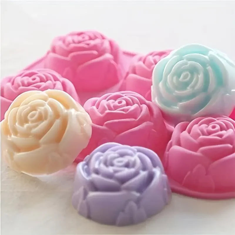 Rose Flower Silicone Mold Bpa Free Perfect for Valentine'S Day  Birthday Parties Essential Kitchen Gadget