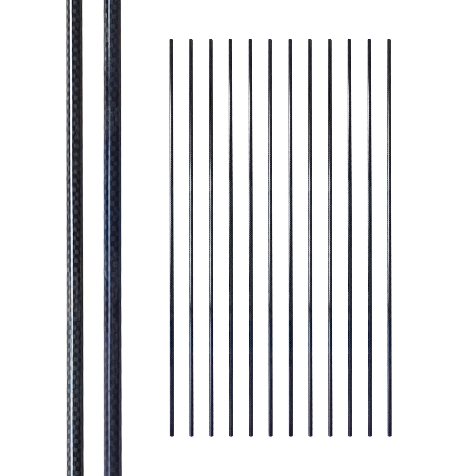Factory Wholesale Pure Carbon Fiber Arrows 3K Print Carbon Shaft Spine 300-1000 Sizes 3.2mm 4.2mm 6.2mm Recurve Bows Shooting
