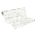 Made in Germany - Wallpaper rolls Solid Plain Colour White - Non Woven Vinyl - Wallpaper Home Decoration - 1005 x 053 m
