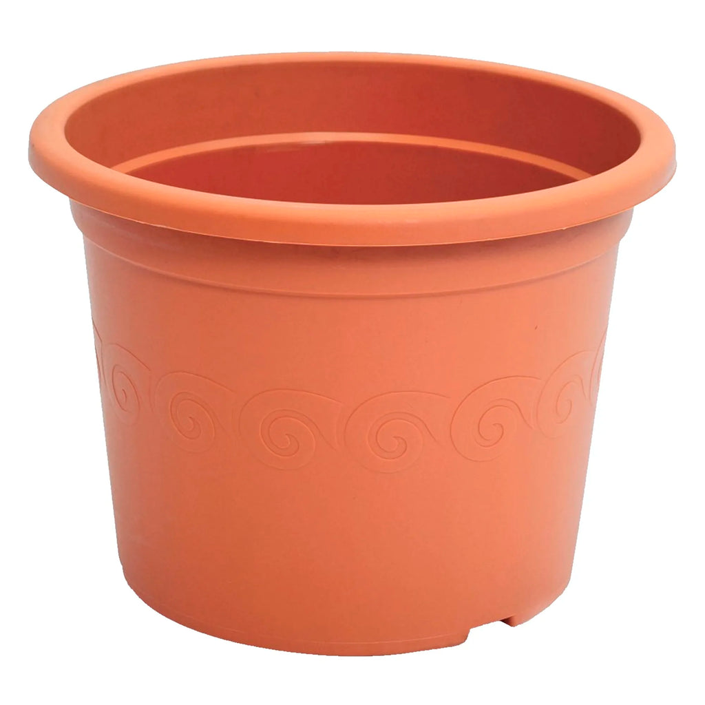 Plastic flower pot 6.5L. dimensions (mm) 280x280x212 terracotta color