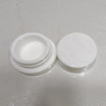 5ml 7ml 9ml Low Profile Thick Glass Jar With White Lids Glass Concentrate Jars for Oil Lip Balm Eye Cream Cosmetic Custom Print