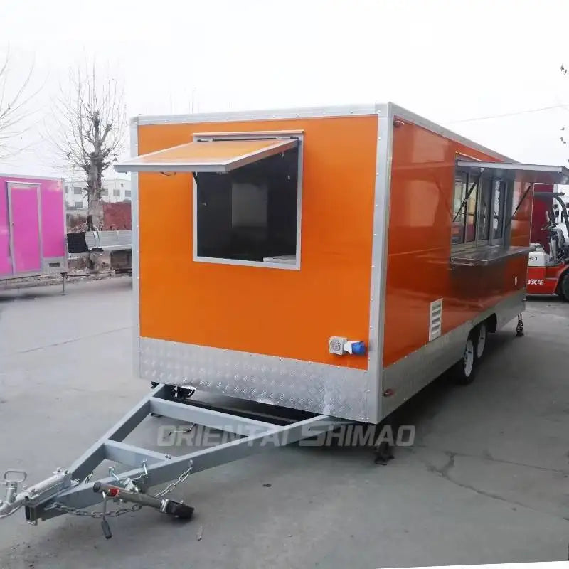 Equipment Burger Gasoline Kiosk Tuktuk Truck Vehicle Food Cart Fast Mobile Food Trailer