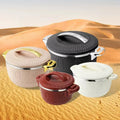 3pcs Big Capacity Food Warmer Set 2.5L+4.5L+6.5L Insulated Casserole Food Warmer for Kitchen Use