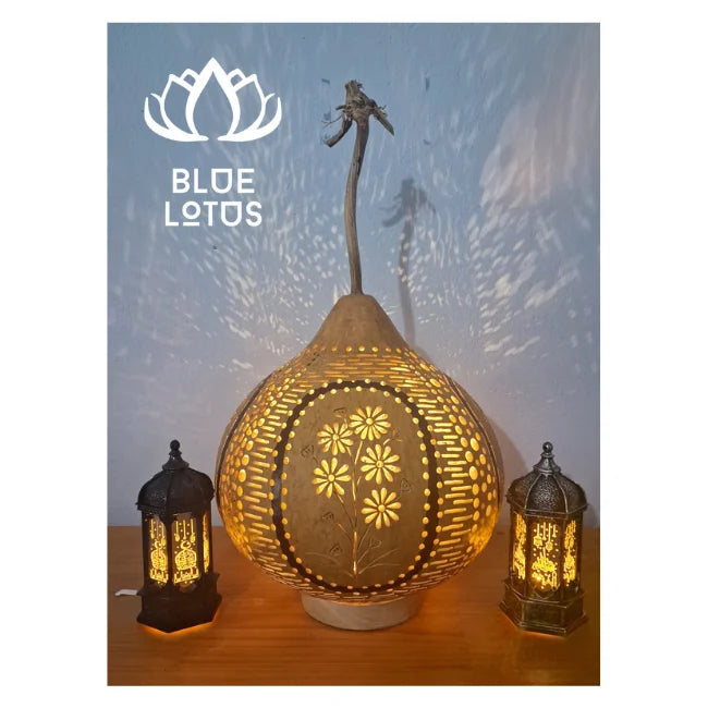 Transform Your Home with Our BEST SELLING Decorative Carved Gourds. HIGH QUALITY Eco-Conscious & Always AVAILABLE - BLUE LOTUS