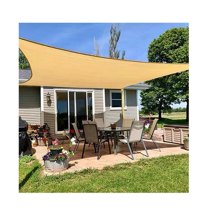 Qatar Garden Outdoor Woven HDPE Sun Shade Sail 3x4m High Shade Rate Privacy Screen