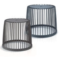 Garden basket stand - decorative side table CLUBO 35+50l dimensions (mm) 590x590x455 Anthracite color