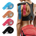 Melenlt Precut Kinesiology Tape for Pain Relief and Muscle Support Waterproof Athletic Tape for Sports Training and Recovery