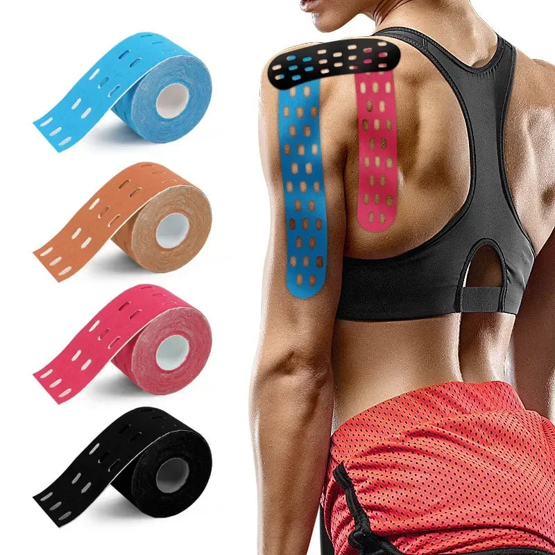 Melenlt Precut Kinesiology Tape for Pain Relief and Muscle Support Waterproof Athletic Tape for Sports Training and Recovery MegaBDM