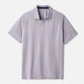 Men's Lightweight Solid Woven Breathable for Shirts Short Sleeve Hidden Button Collar Mesh