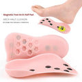 Magnetic Orthotic Insoles Half Arch Pads XO-Shaped Gel Massage Cushion for Flat Feet Relief Foot Pain & Plantar Fasciitis