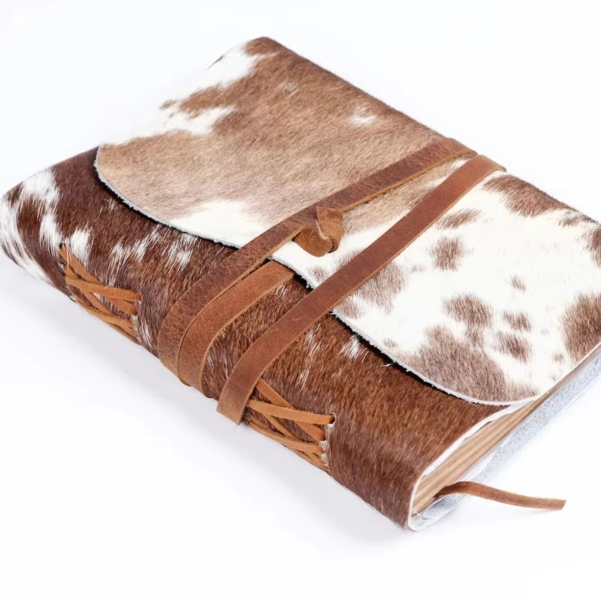 100% Genuine Leather Soft Custom Printed Tan Wrap Color Spiral Hand-Stitched 240 Pages Paper Vintage Unisex Antique Design Gift