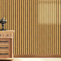 UDK Hot Sell PVC Wooden Stripes Peel & Stick Wallpaper Self Adhesive Decorative Wall Stickers for Wall Decor