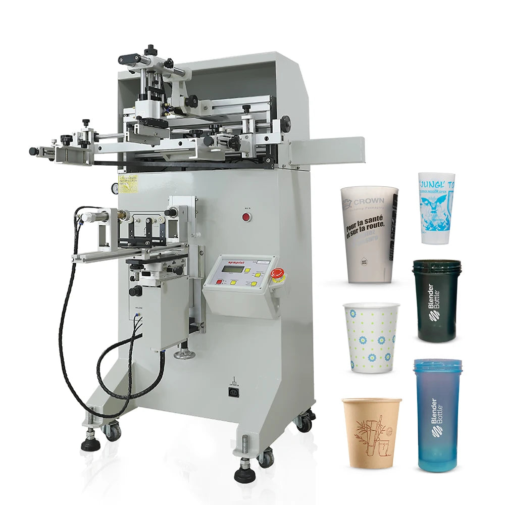 Top Serigrafia Cylindrical Semi Automatic Silk Screen Printing Machine for Paper Cup