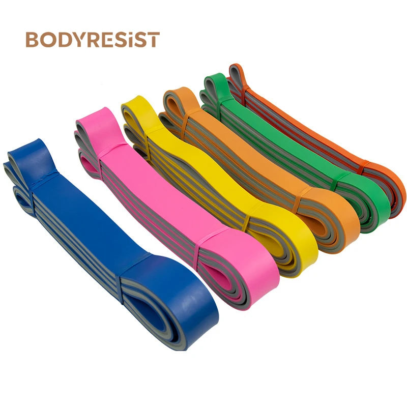 Wholesale Customized Two Layers Double Color Pull up Assist Fitness Resistance Loop Band