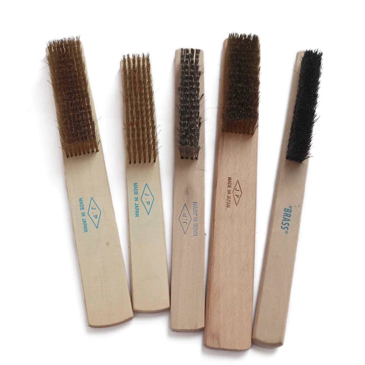 Boasta Wooden Handle Brass Wire Brush Silk Jewelry Polishing Cleaning Deburring DIY Metal Surface Prep Making Equipment Tool