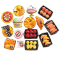 Sweet Resin Cabochon Food Cola  Croissant Burger Cake Chocolate Charms Girls Hair Jewelry Accessories