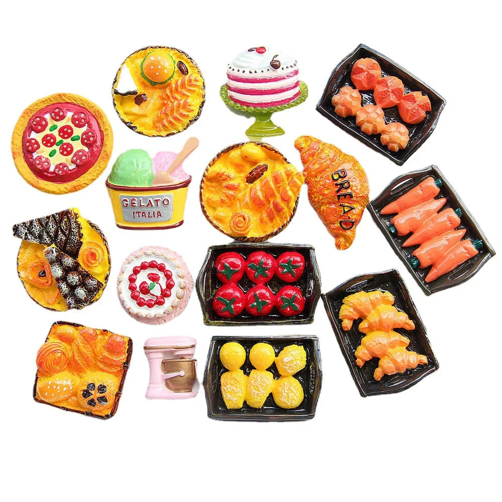 Sweet Resin Cabochon Food Cola  Croissant Burger Cake Chocolate Charms Girls Hair Jewelry Accessories