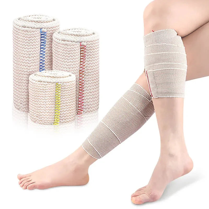 Melenlt Elastic Bandage for Thigh and Calf Support  Adjustable Compression Breathable Design Magic Stick Fixation for Sports