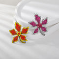 Weiman New Retro Anti-Slip Fixed Brooch Pins Various Colors Maple Leaf Accessories for Clothing Parties Gifts Plating