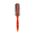 Cheap Salon Hair Roll Brush Comb Hairdresser Styling Tool with Plastic Handle Nylon Pin Rolling round Hair Brush for Home Use