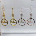 Custom Name Earrings 925 Silver Stainless Steel 18K Gold Plated Hoop Dangle Stud for Women Wholesale Gift