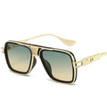Custom Logo 2025 Fashion Alloy Punk Driving Sun Glasses UV400 Metal Pilot Square Sunglasses for Men Women