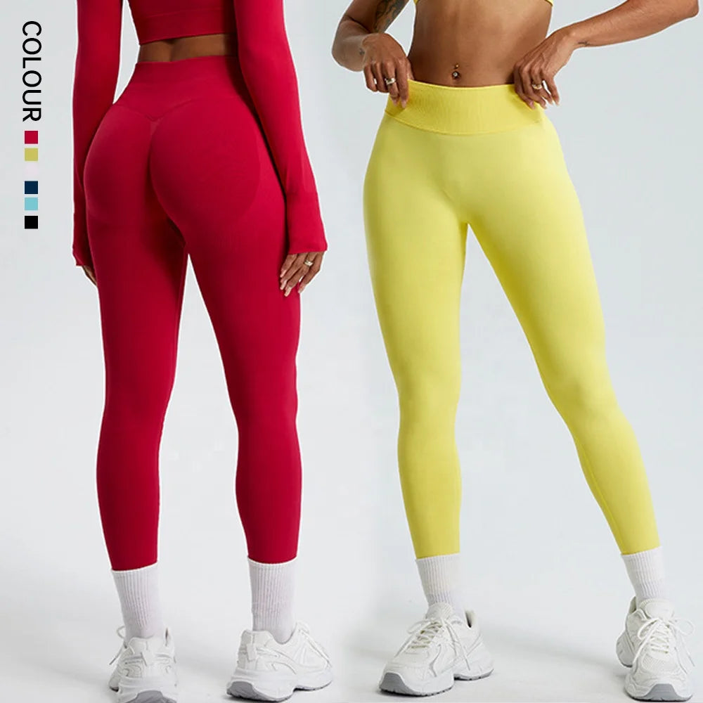 SHINBENE Enhance Seamless 2.0 Cloud High Waist Athletic Workout Scrunch Butt Yoga Booty Leggings
