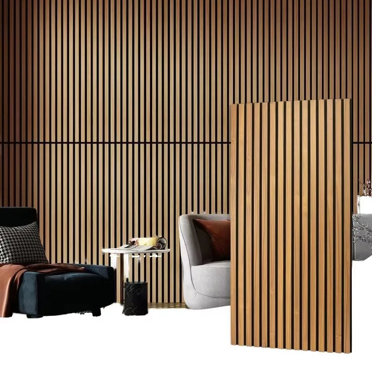 Custom Wood Slat Veneer Acoustic Panels Slated Wood Acoustic Panel Slat Acoustic Panel