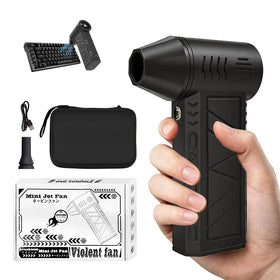 Cordless Portable Electric Air Blower 130000RPM Turbo Fan Air Duster for Car Detailing Keyboard Dust Cleaning