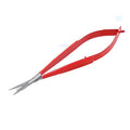 Extra Sharp Micro Scissors New Russian Curve Stainless Steel Eyebrow Trimming Manicure Spring Action Embroidery Right-Handed