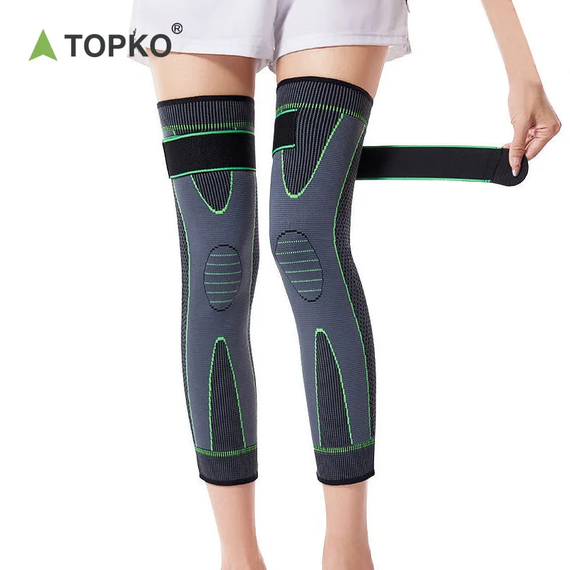 TOPKO Knee Sleeves Pads Gym Power Lifting Knee Brace Support for Outdoor Exercise Sports Knee Support Protector Brace