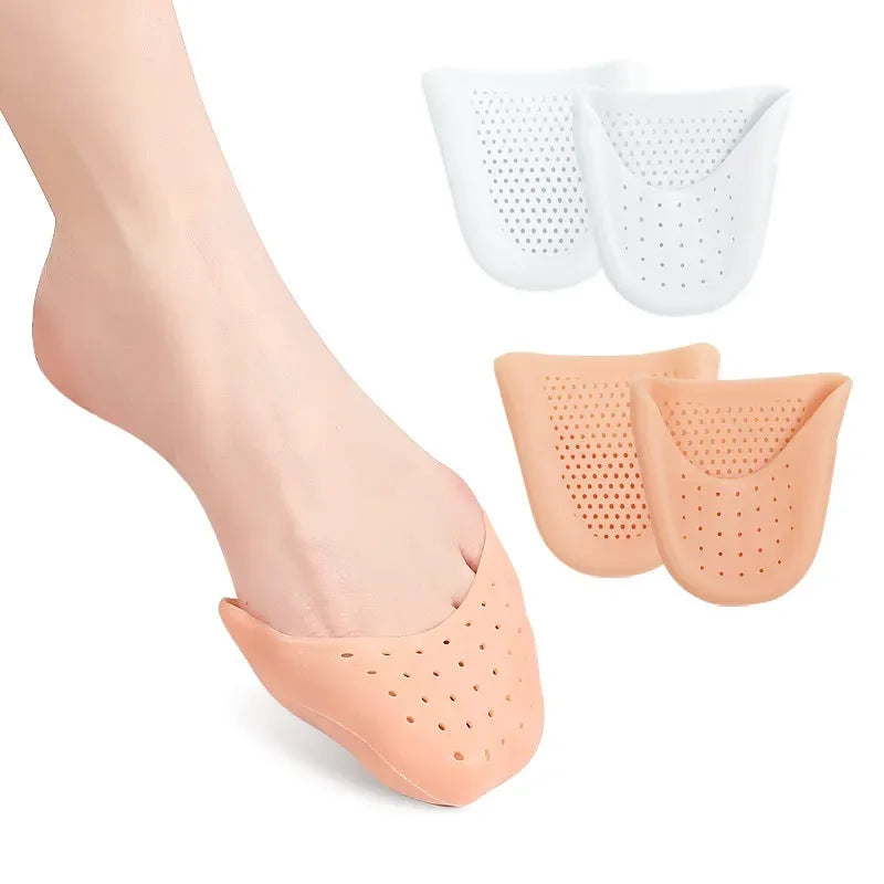 Toe Cover Front Foot Protective Cover With Holes Breathable and Non-boring Foot Care Front Foot Pad Heels Half Size Pad