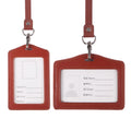 Custom Logo Cover Leather Passport Holder  Id Card Leather Single Credit Card Sleeve Pu Leather Card Holder