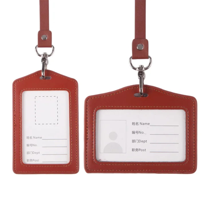 Custom Logo Cover Leather Passport Holder  Id Card Leather Single Credit Card Sleeve Pu Leather Card Holder