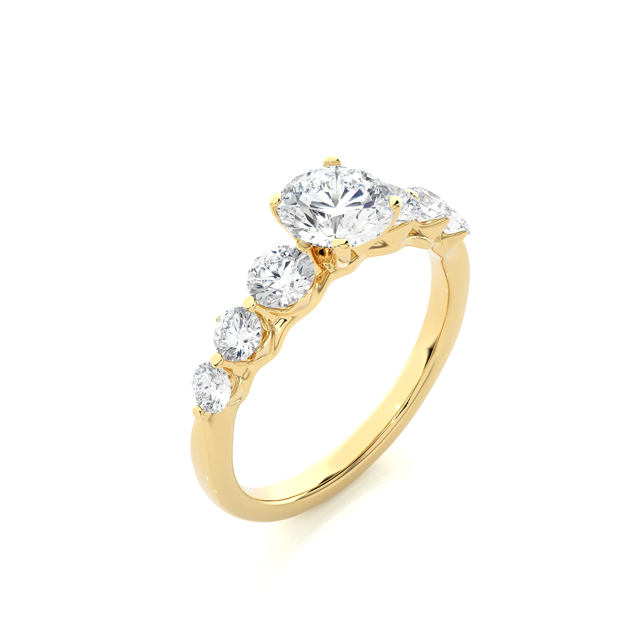 Fine Jewelry Diamond Ring Custom Engagement Wedding Diamond Ring 925 Sterling Silver Women Ring from Indian Exporter